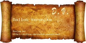 Dallos Veronika névjegykártya