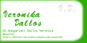 veronika dallos business card